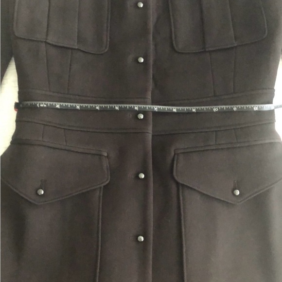 BALENCIAGA Black/Brown Wool Twill Blazer Jacket - Picture 7 of 12